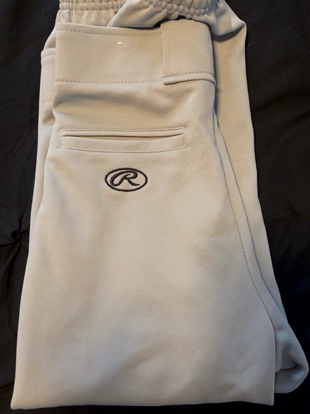 Kids Rawlings Light Gray Baseball Pants